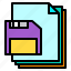 diskette, document, files, paper 