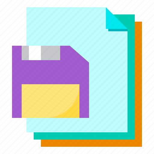 Diskette, document, files, paper icon - Download on Iconfinder