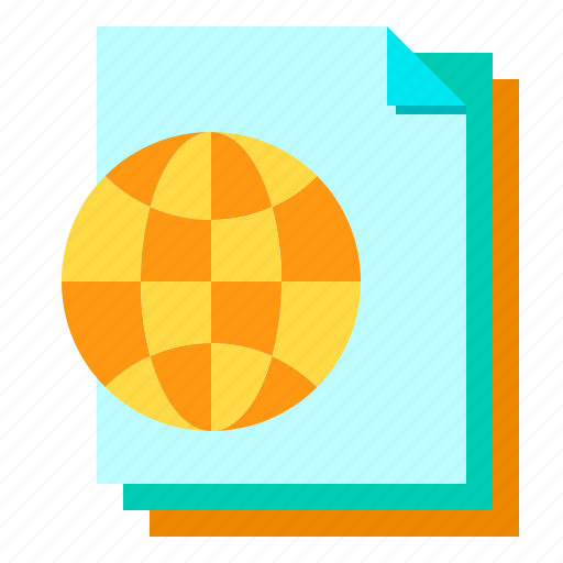 Document, files, globe, paper icon - Download on Iconfinder