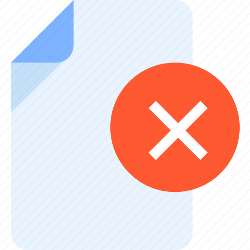 Close, delete, remove, exit, document, cancel icon - Download on Iconfinder
