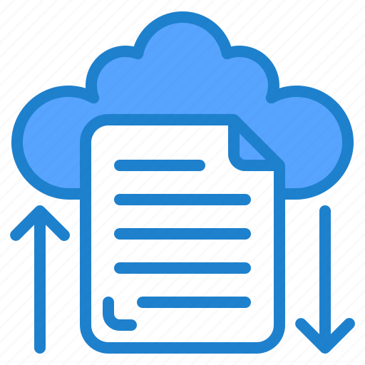 Cloud, file, transfer, document, office, doc icon - Download on Iconfinder