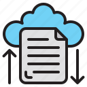 cloud, file, transfer, document, office, doc