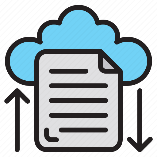 Cloud, file, transfer, document, office, doc icon - Download on Iconfinder