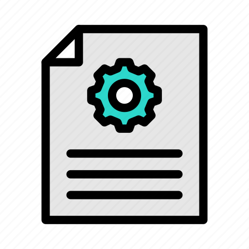 File, document, setting, config, paper icon - Download on Iconfinder
