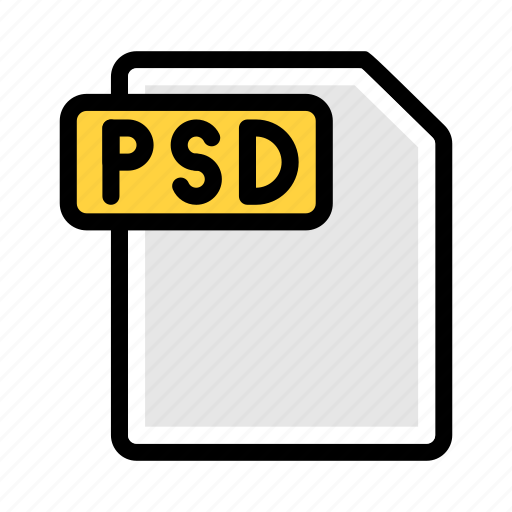 File, extension, format, psd, document icon - Download on Iconfinder