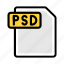file, extension, format, psd, document 
