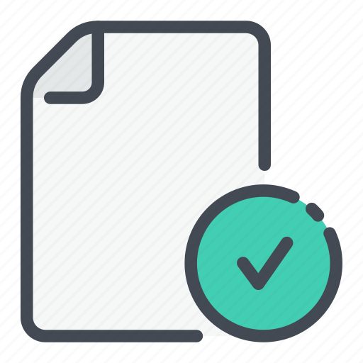 Approved, doc, docs, documents, file, files, tick icon - Download on Iconfinder
