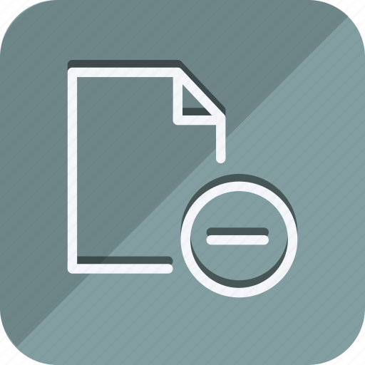 Archive, data, document, file, folder, storage, minus icon - Download on Iconfinder