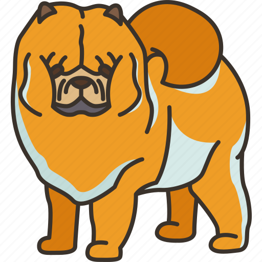 Chowchow, fluffy, giant, dog, pedigree icon - Download on Iconfinder