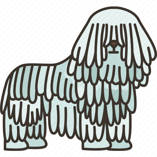 Komondor, hungarian, sheepdog, mop, hair icon - Download on Iconfinder