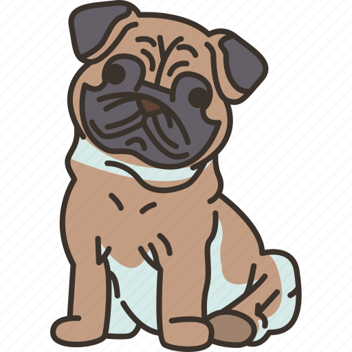 Pugs, cute, toy, dog, brachycephalic icon - Download on Iconfinder