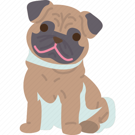 Pugs, cute, toy, dog, brachycephalic icon - Download on Iconfinder