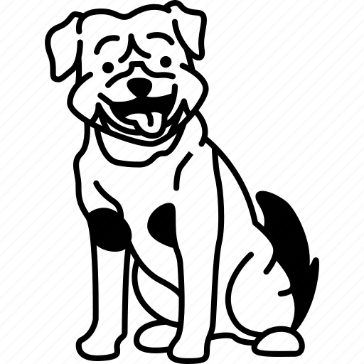 Rottweiler, strong, guard, canine, breed icon - Download on Iconfinder