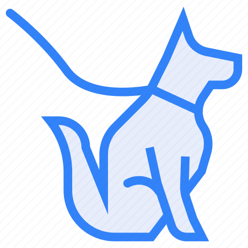 Wildlife, puppy, chain, belt, tie, walking, dog icon - Download on Iconfinder