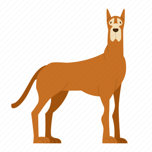 Great dane, dog, puppy, breed, doggy, dog breeds, paw icon - Download on Iconfinder