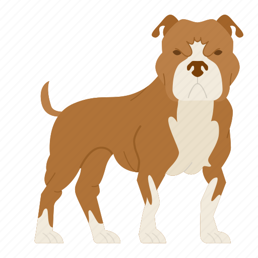 Pit bull, dog, puppy, breed, doggy, dog breeds, dog day icon - Download on Iconfinder
