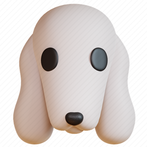 Bedlington terrier, dog, animal, puppy, pet, face, breed 3D illustration - Download on Iconfinder