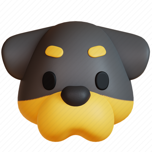 Dog, animal, puppy, pet, face, breed, cute 3D illustration - Download on Iconfinder