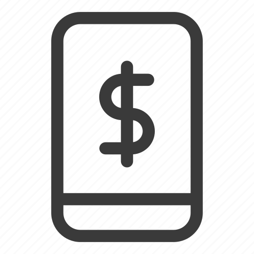 Currency, dollar, money, phone icon - Download on Iconfinder