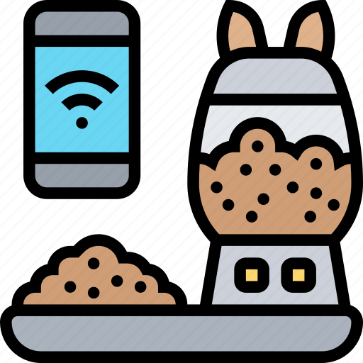 Cat, feeder, pet, automatic, remote icon - Download on Iconfinder