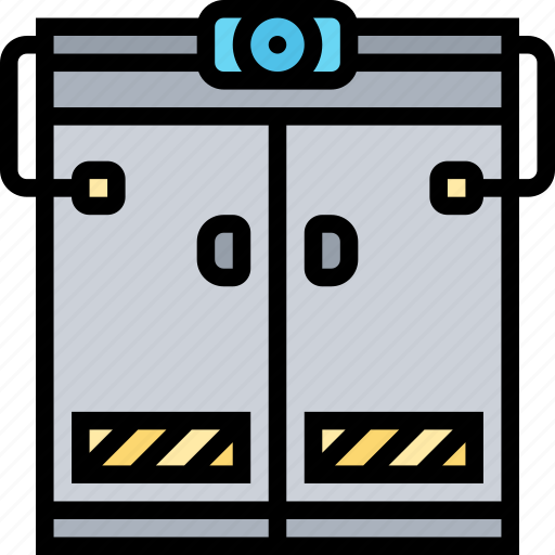 Door, automation, access, open, slide icon - Download on Iconfinder