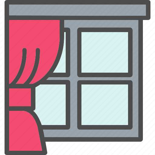 Architecture, curtain, home, house, interior, window icon - Download on Iconfinder
