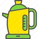 electric, hot, kettle, teapot, water