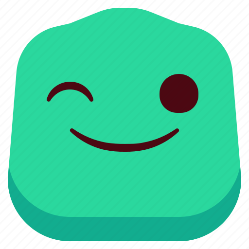 Face, blink, emoji, emotion, expression icon - Download on Iconfinder