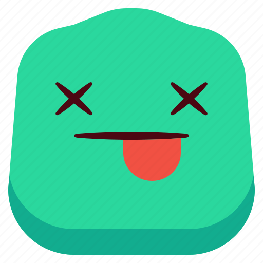 Face, dead, knockout, emoji, emotion, expression, emoticons icon - Download on Iconfinder
