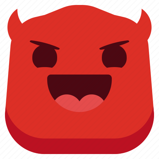 Face, demon, evil, emoji, emotion, expression icon - Download on Iconfinder