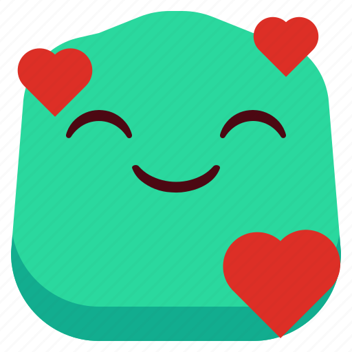 Face, happy, loved, emoji, emotion, expression, emoticons icon - Download on Iconfinder
