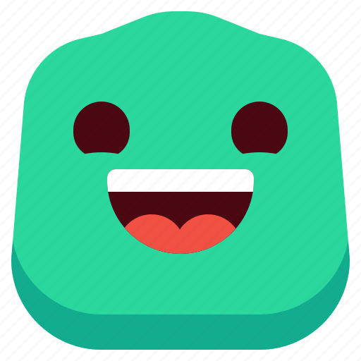 Face, smile, happy, open, emoji, emotion, expression icon - Download on Iconfinder