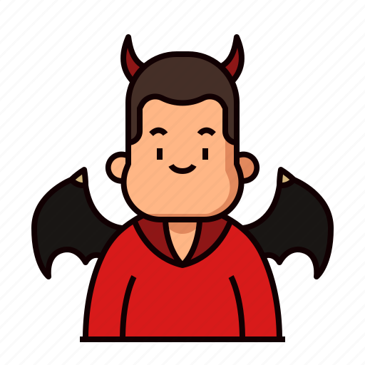Demon, devil, costume, halloween, face, head, fatman icon - Download on Iconfinder