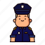 avatar, police, cop, face, head, character 