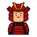 avatar, samurai, japan, warrior, face, head, character