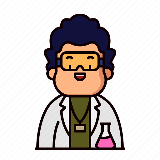 Avatar, scientist, lab, chemical, face, head, character icon - Download on Iconfinder