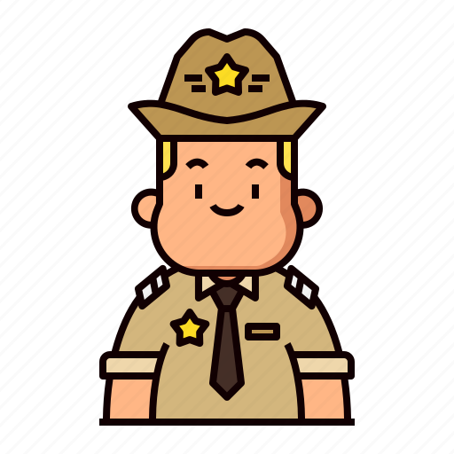 Avatar, sherif, cop, police, face, head, character icon - Download on Iconfinder