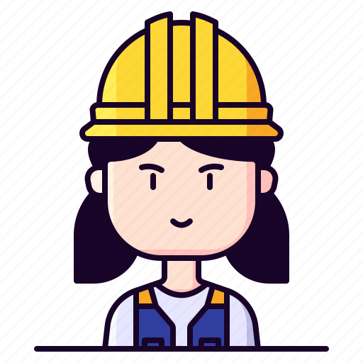 Avatar, construction, female, profession, worker icon - Download on Iconfinder