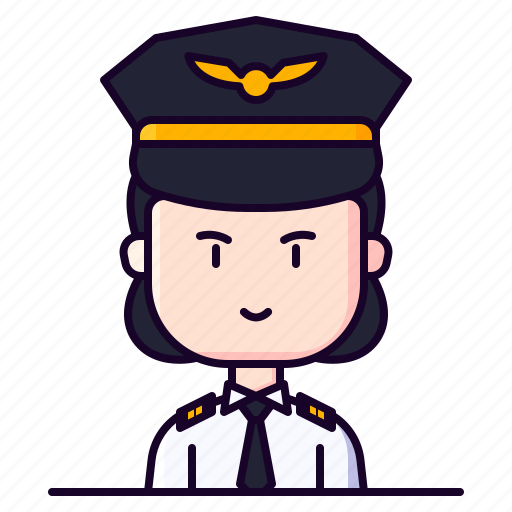 Avatar, female, pilot, profession, wingman icon - Download on Iconfinder