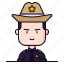 avatar, male, police, profession, sheriff 