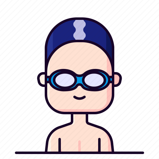 Athlete, avatar, male, profession, swimmer icon - Download on Iconfinder
