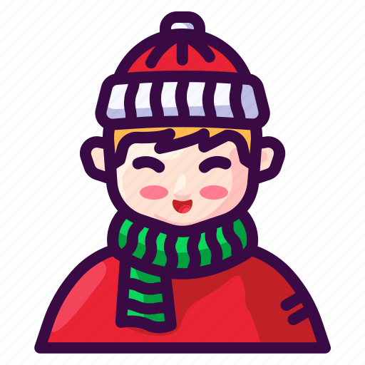 Avatar, boy, christmas, profile, winter icon - Download on Iconfinder