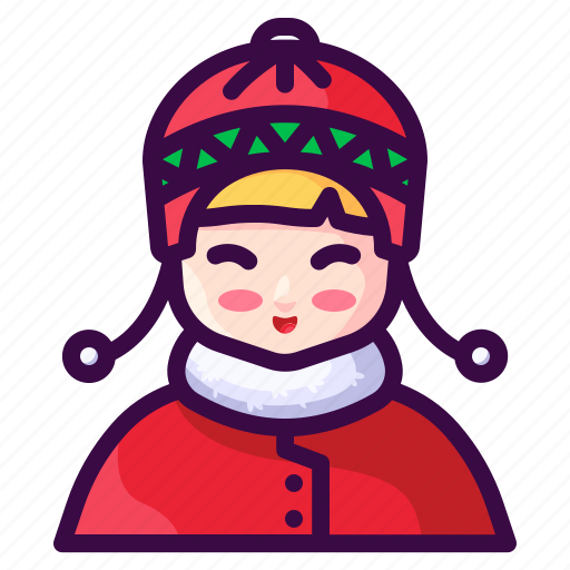 Avatar, christmas, girl, profile, winter icon - Download on Iconfinder