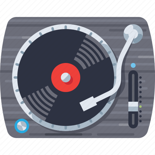 Dj, media, music, play, player, sound, turntable icon - Download on Iconfinder