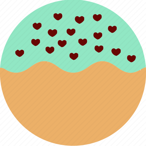 Dessert, donuts, doughnuts, food, hearts, pastries, sprinkles icon - Download on Iconfinder