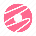 bakery, donut, doughnut, iced, icing, pastry, pink
