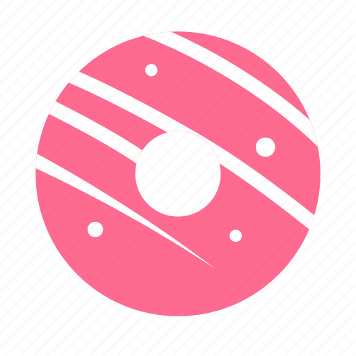 Bakery, donut, doughnut, iced, icing, pastry, pink icon - Download on Iconfinder