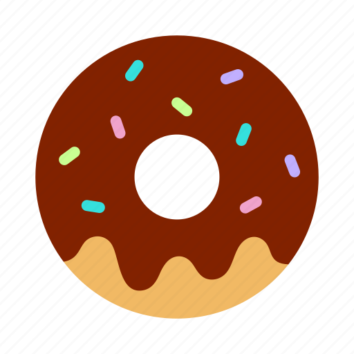 Bakery, chocolate, donut, doughnut, icing, pastry, sprinkles icon - Download on Iconfinder