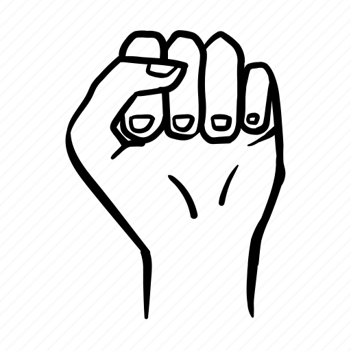 Fist, hand, palm, doodle, anatomy, finger, gesture icon - Download on Iconfinder