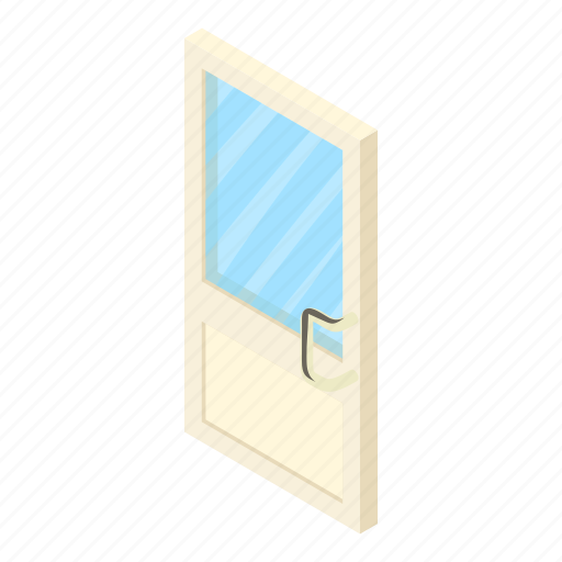 Cartoon, door, doorway, entrance, glass, home, house icon - Download on Iconfinder